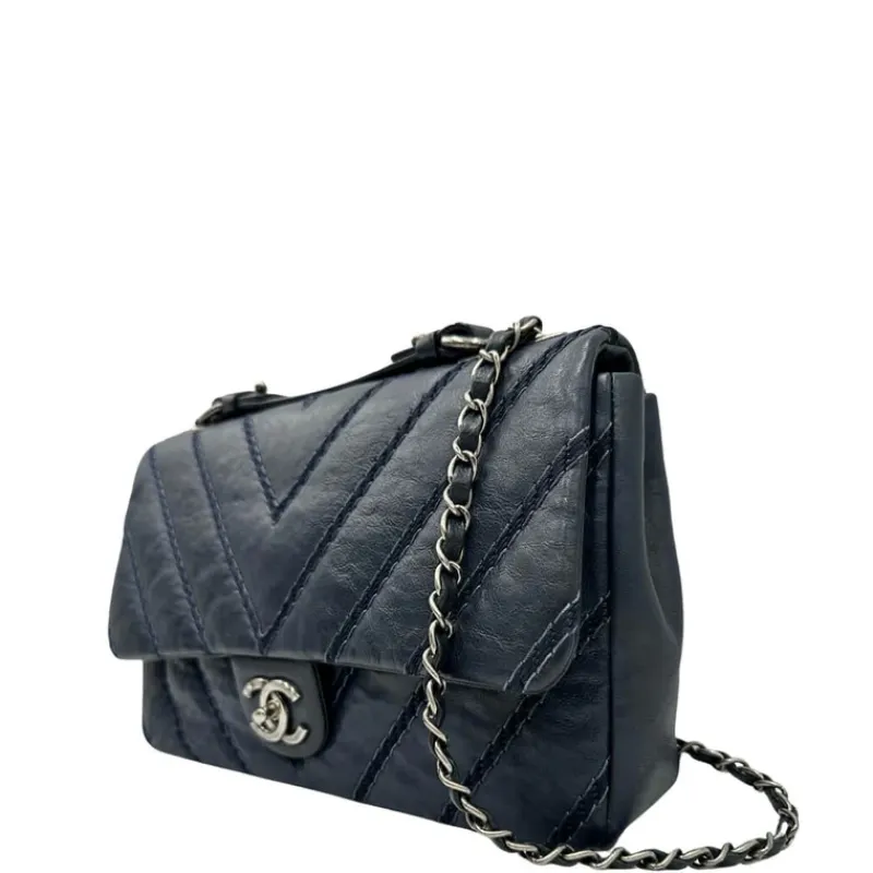 Borse A Tracolla|Borse A Spalla>Chanel Stitched Chevron Calfskin Chain Flap