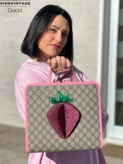 Borse A Mano>Gucci Tote fragola Kids