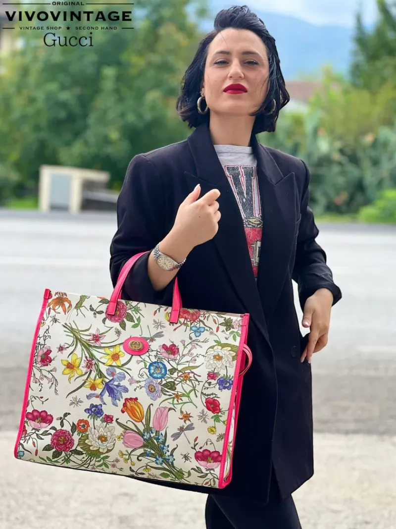 Borse A Mano>Gucci Tote Flora