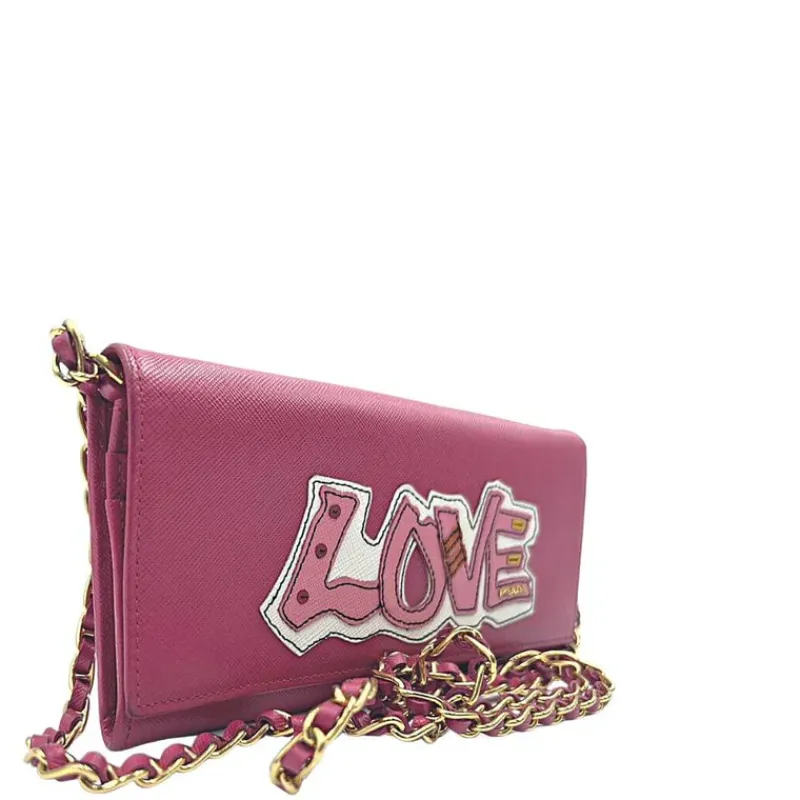 Borse A Tracolla|Pochette E Mini Bags>Prada Wallet Love saffiano