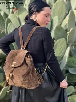 Zaini E Marsupi>Chanel Zaino scamosciato